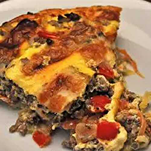 Beef and Pepper Quiche