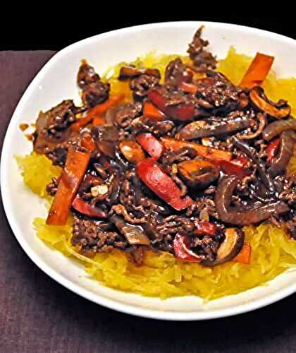 Beef and Spaghetti Squash 'Lo Mein', the update
