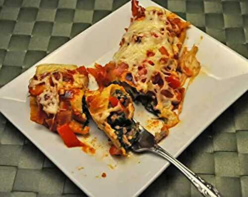 Beef and Spinach Enchiladas; they're great.... trust me