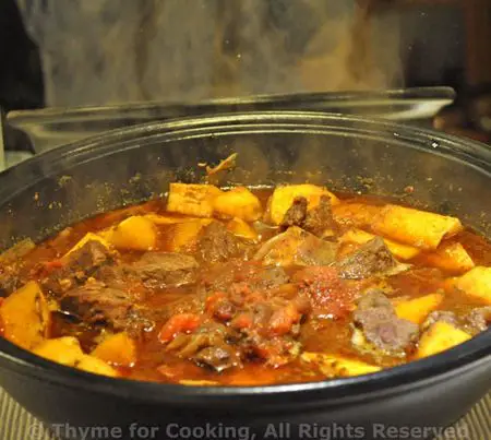 Beef and Sweet Potato Tagine; The truth about Chocolate