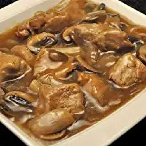 Beef or Veal Tips with Mushrooms