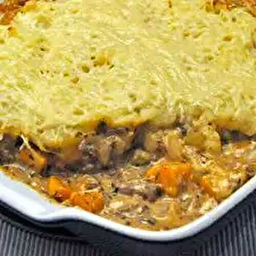 Beef Pie, Mashed Potato Topping