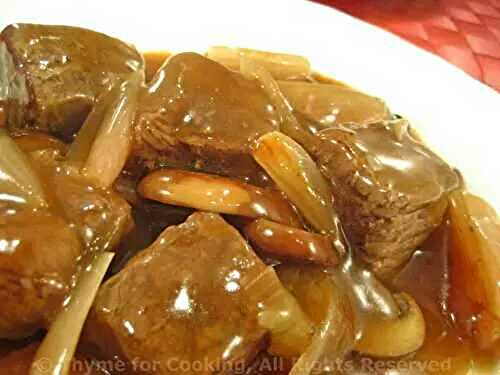 Beef Tips with Mushrooms and Shallots; the update