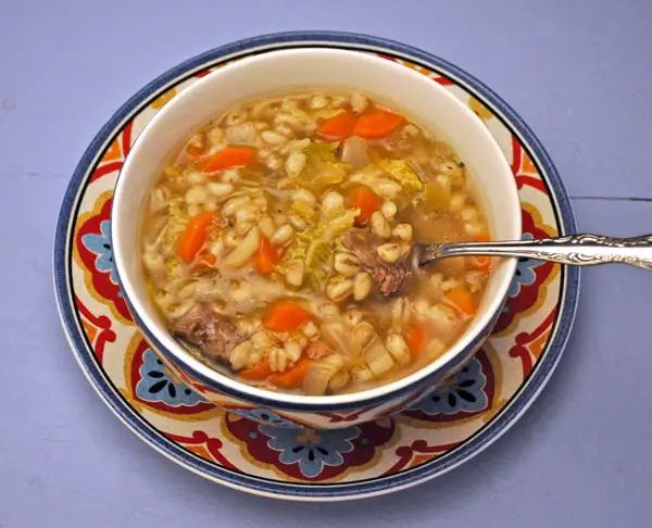 Beef & Vegetable Barley Soup; more Barcelona