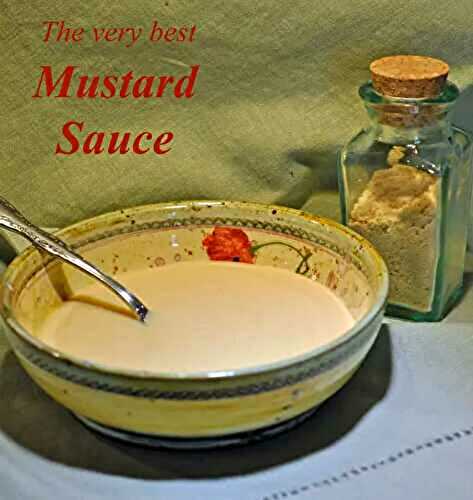 Best Mustard Sauce.... Really; view from Paris