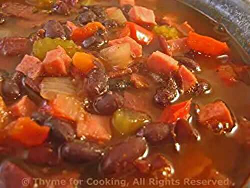 Black Bean Soup; Do you have a non-sweet V-Day story to share?