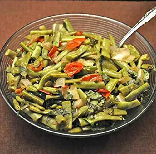 Braised Green Beans with Tomatoes, visit to the vet