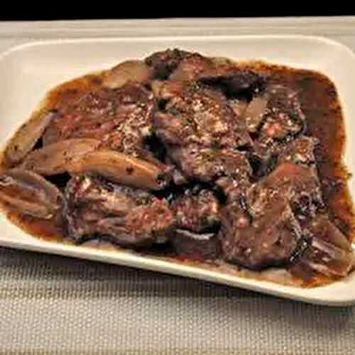 Braised Lamb in Red Wine, Slow Cooker