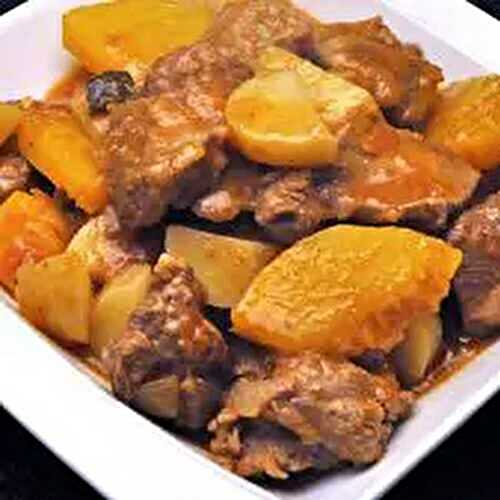 Braised Lamb with Butternut Squash and Potatoes