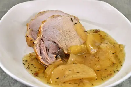 Braised Pork Loin with Apples and Onions; It's all about me!