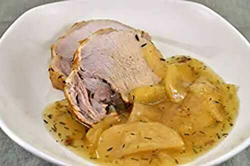 Braised Pork Loin with Apples and Onions; It's all about me!