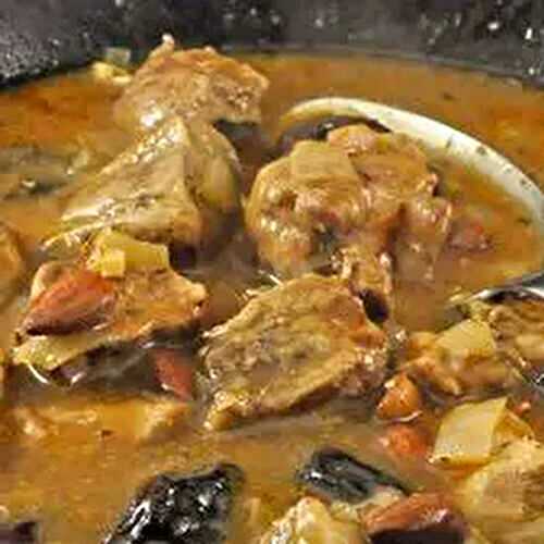 Braised Pork with Almonds & Prunes