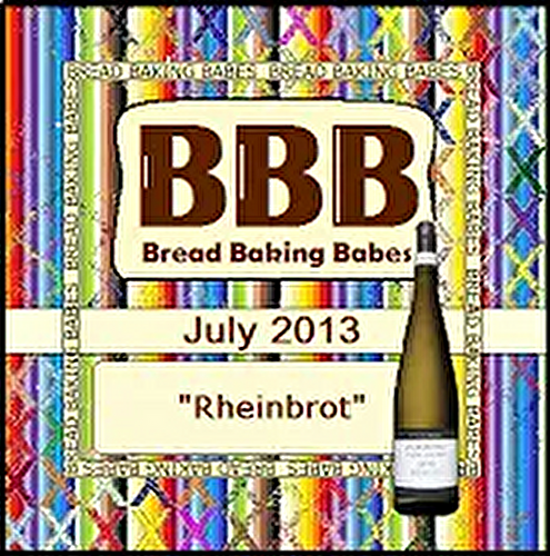 Bread Baking Babes spill the wine, Rheinbrot