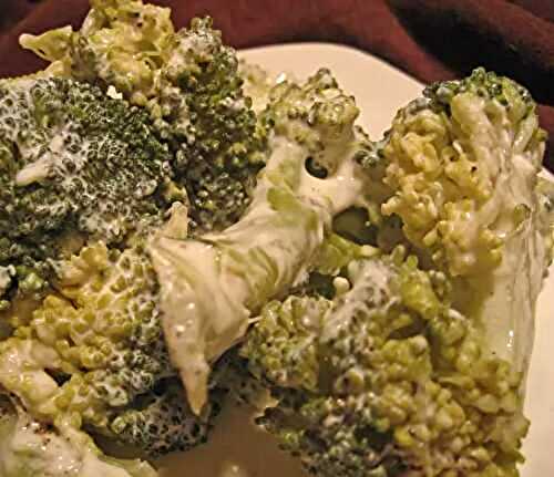 Broccoli with Yogurt Sauce, the garden