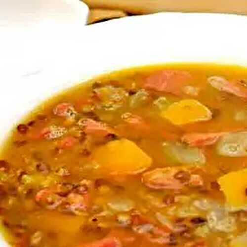 Butternut Squash and Lentil Soup
