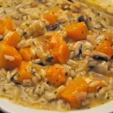 Butternut Squash and Mushroom Risotto