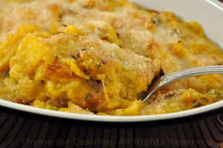 Butternut Squash and Polenta Gratin
