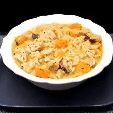 Butternut Squash, Chicken and Mushroom Risotto