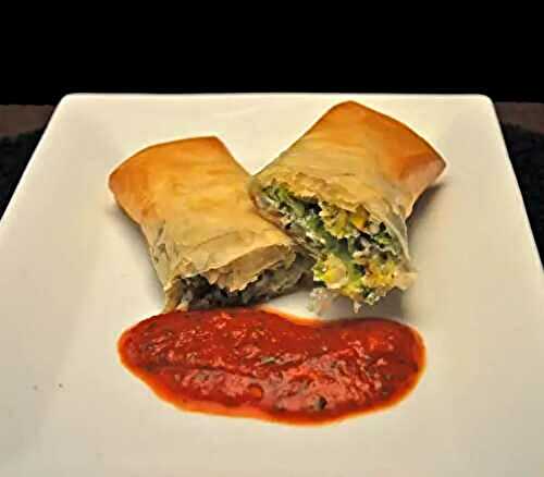 Cabbage Rolls, Wrapped in Phyllo, the salt mines