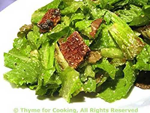 Caesar Salad; The Weekly Menu