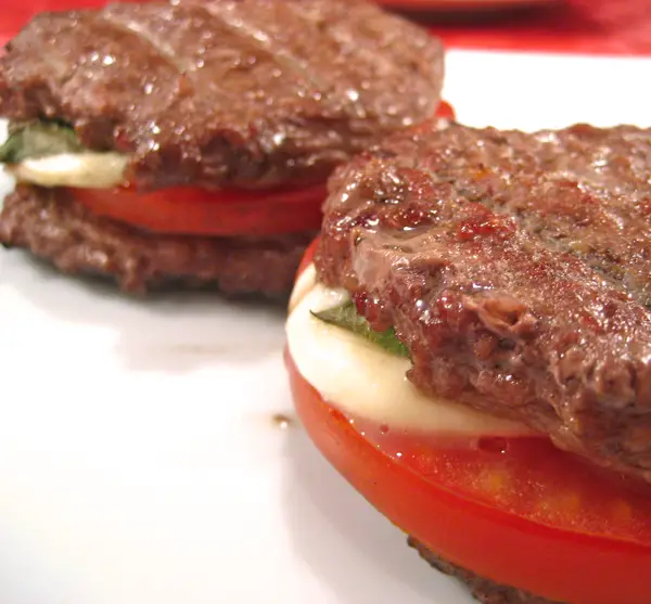 Caprese Burgers; meanderings