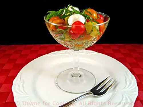 Caprese Cocktail; Freezing Tomatoes