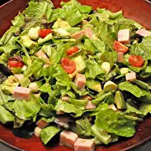 Caprese Lettuce Salad with Ham