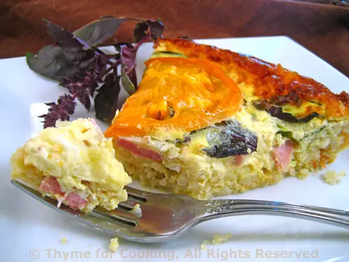 Caprese Quiche; the update - finally