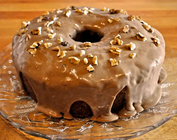 Caramel Apple Cake with Brown Sugar Frosting, twice