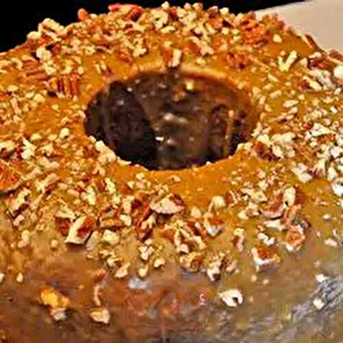 Caramel Bundt Cake with Brown Sugar Frosting