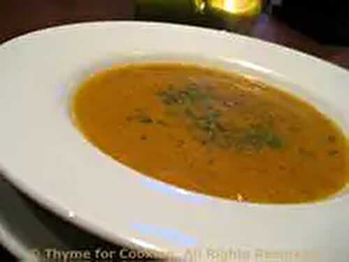 Carrot and Celery Soup; Squishy things in the dark; Weekly Menu