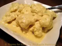 Cauliflower with Parmesan Sauce; The Wait is almost over