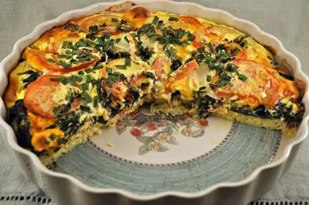 Chard and Tomato Quiche; the update