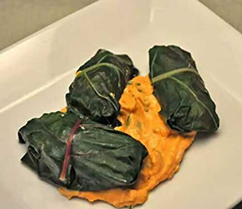 Chard Leaves Stuffed with Sausage and Herbs; Clean eating?