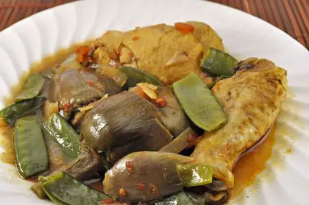 Chicken and Artichoke Tagine