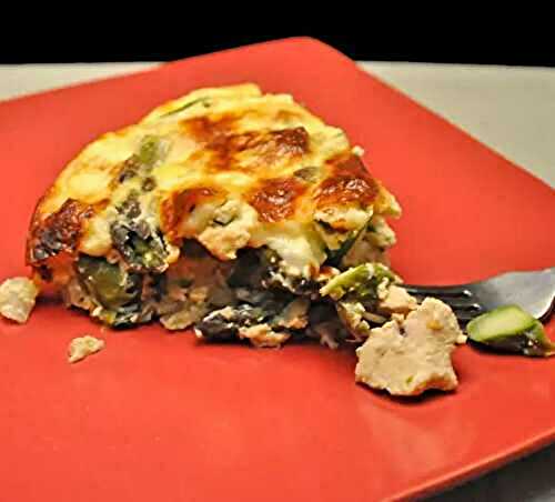 Chicken and Asparagus Quiche, last of the white flowers