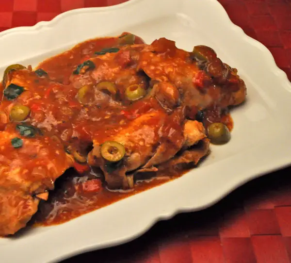 Chicken and Olives, Slow Cooker; Butter?