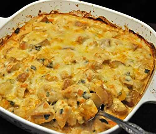 Chicken and Potato Gratin; a loaded question
