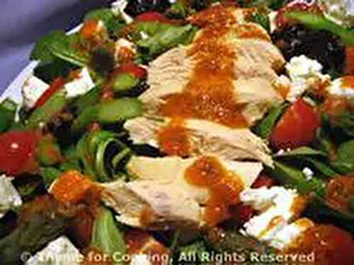Chicken, Asparagus and Feta Salad; Cooking for one is not the same!
