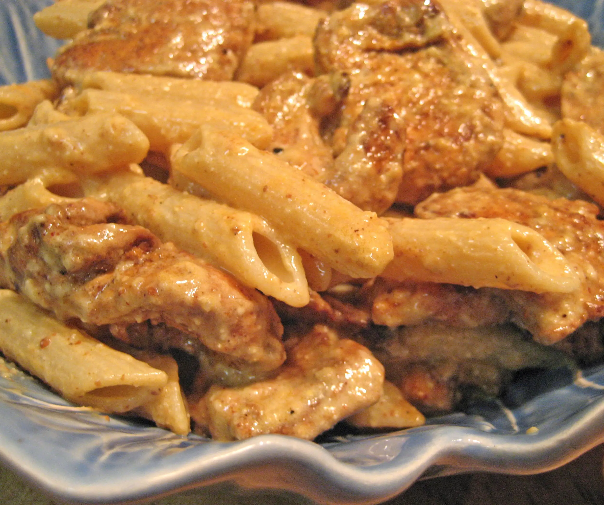 Chicken Caesar Pasta Salad; waiting rooms