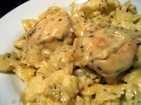 Chicken in Mustard Sauce with Cauliflower Pasta; Another French Lesson Learned