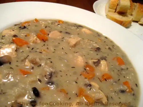 Chicken Mushroom Chowder; Baby got new Shoes!