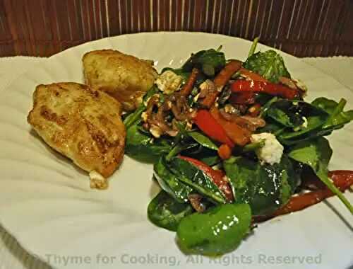 Chicken Salad With Spinach and Red Pepper; the update