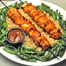 Chicken Satay with Peanut Sauce