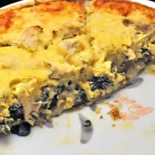 Chicken, Spinach, Ricotta Quiche