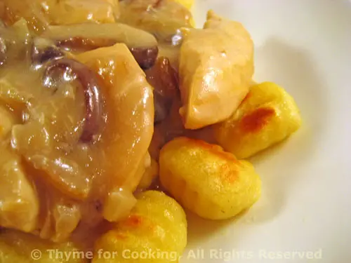 Chicken with Mushrooms, Braised Garlic Purée and Mascarpone; the update