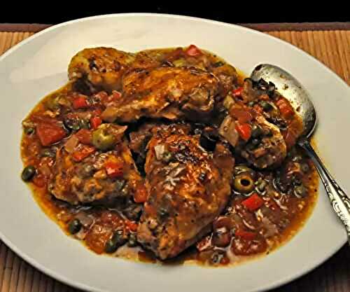 Chicken with Olives and Capers, Slow Cooker; spring