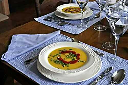 Chilled Yellow Tomato and Pepper Soup