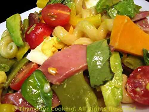 Cobb Pasta Salad; Clandestine garden goings-on
