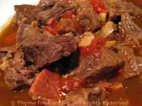 Corsican Beef and Pasta... sort of; Firemen at 9 am